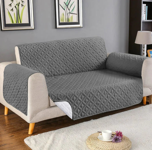 Quilted sofa cover - Dark Grey