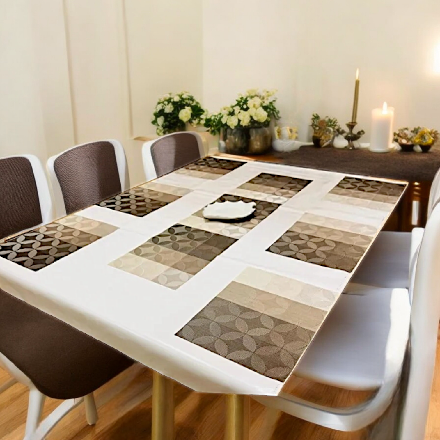 Sleek Modern Dining Table Runner