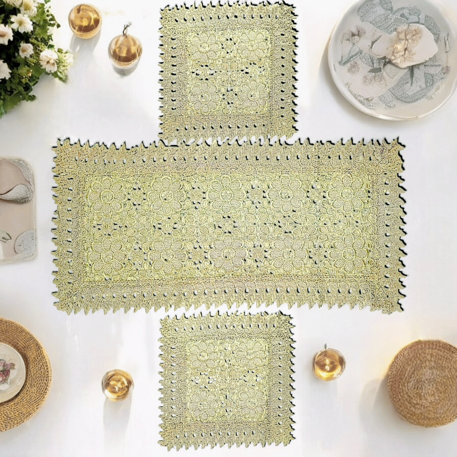 Bright Artistic Dining Table Runner