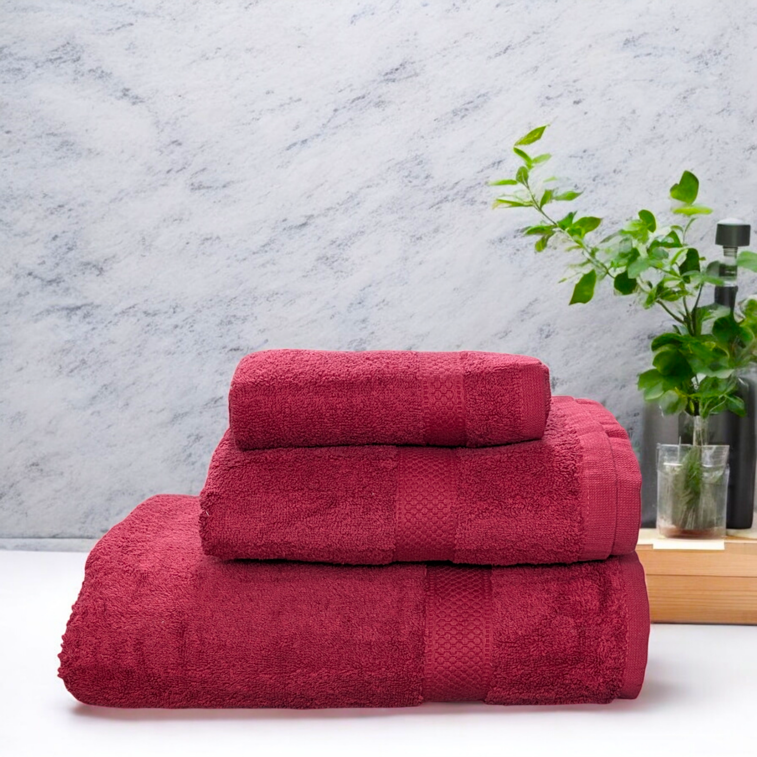 Red Towel Set