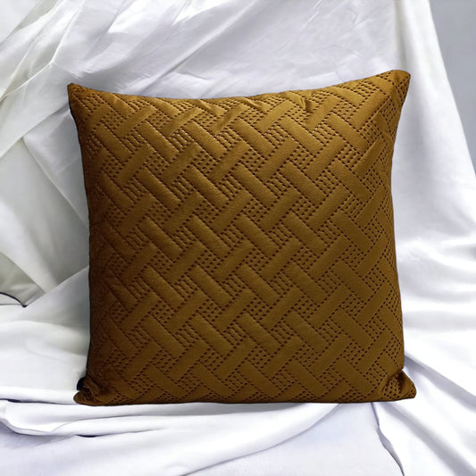 Plain quilted cushion cover
