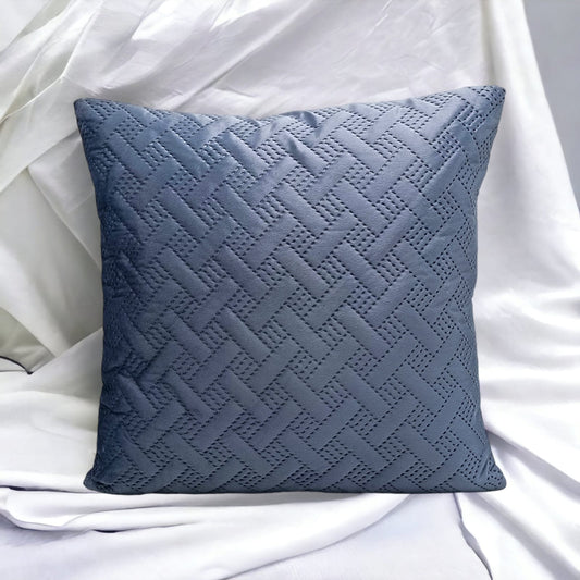 Plain quilted cushion cover