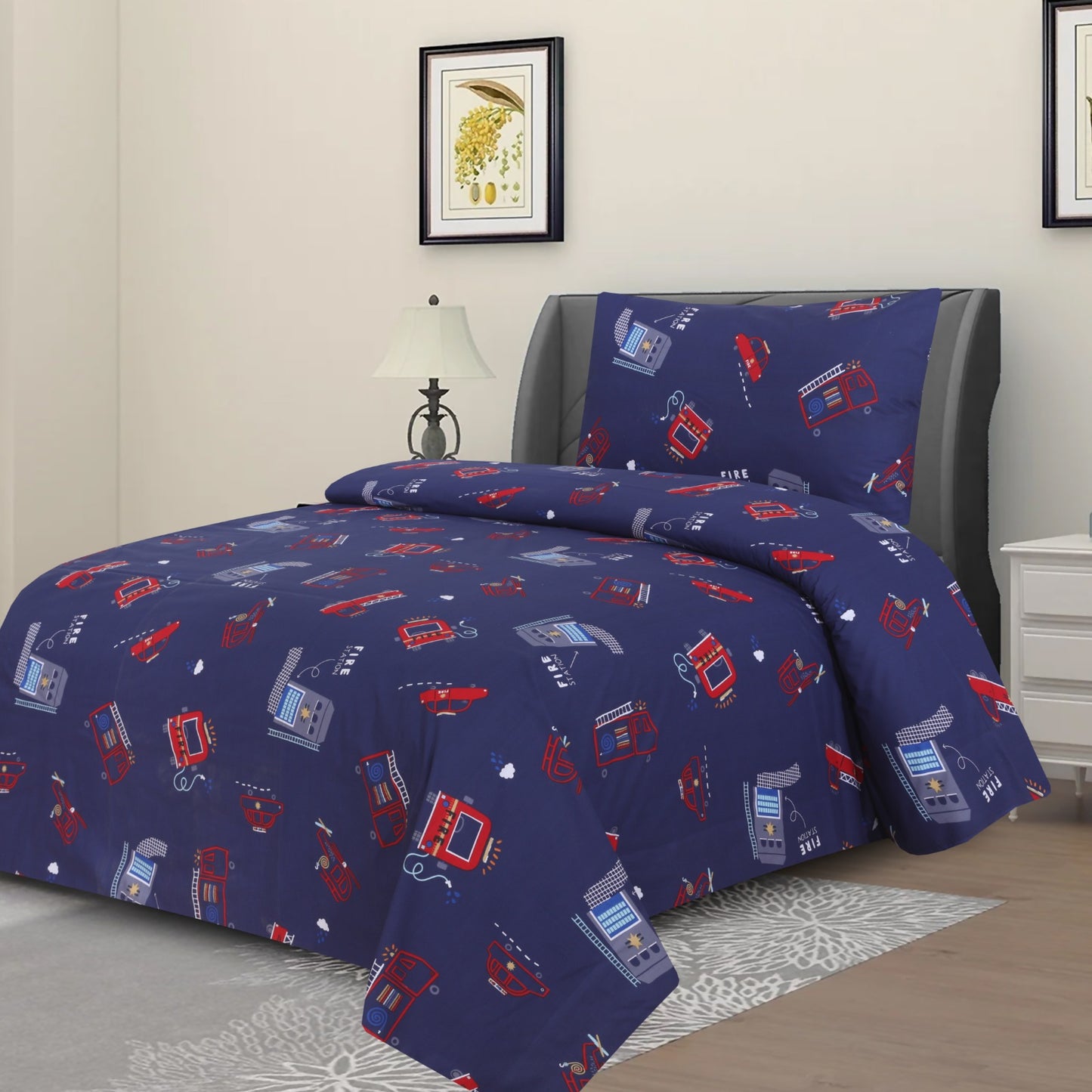 Dekoracy single bedsheet- DS14 _cotton