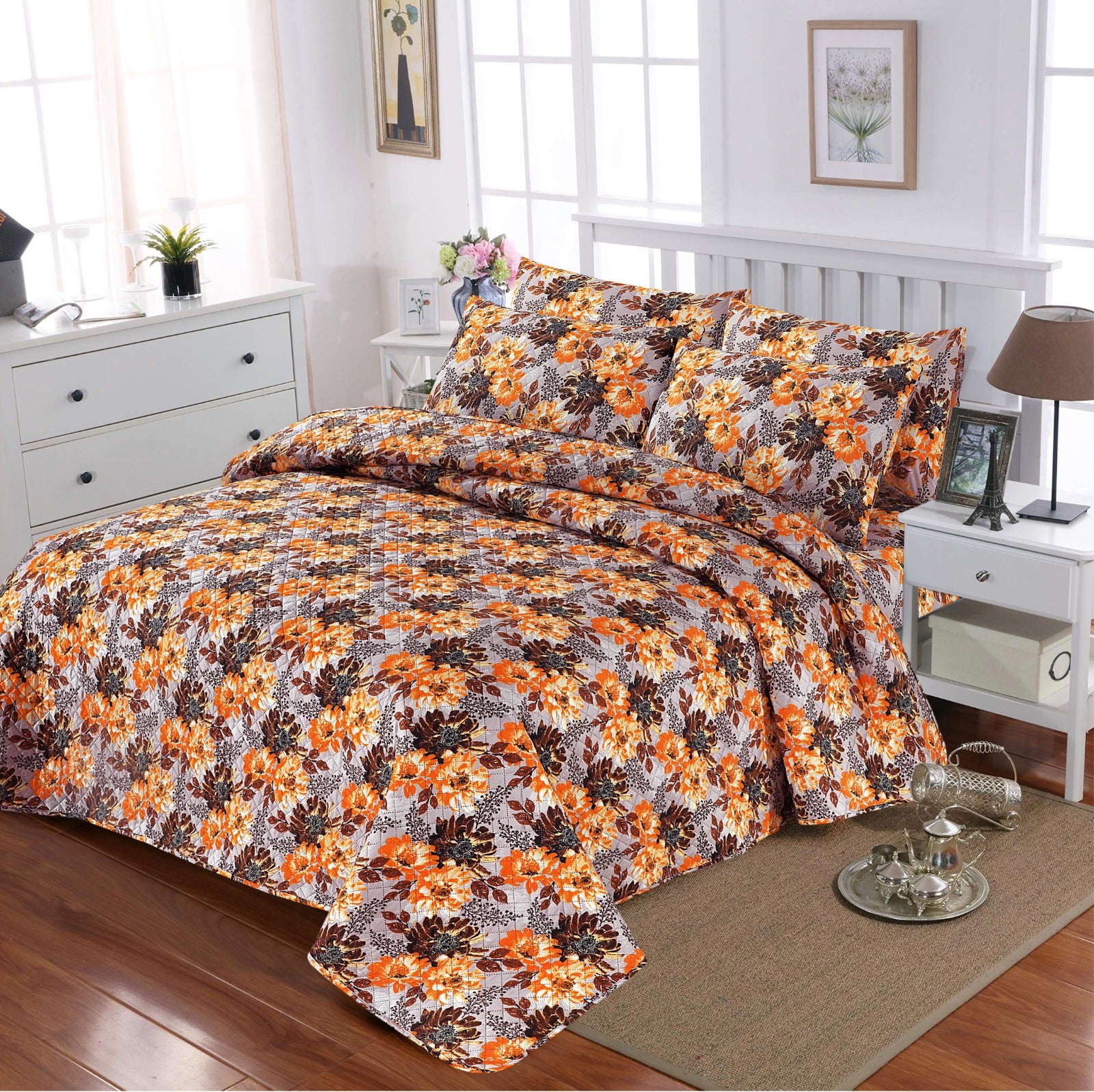 3 Pcs Double Bedsheet - Dlt85