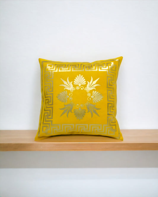Gold foil printed cushion cover - CC382