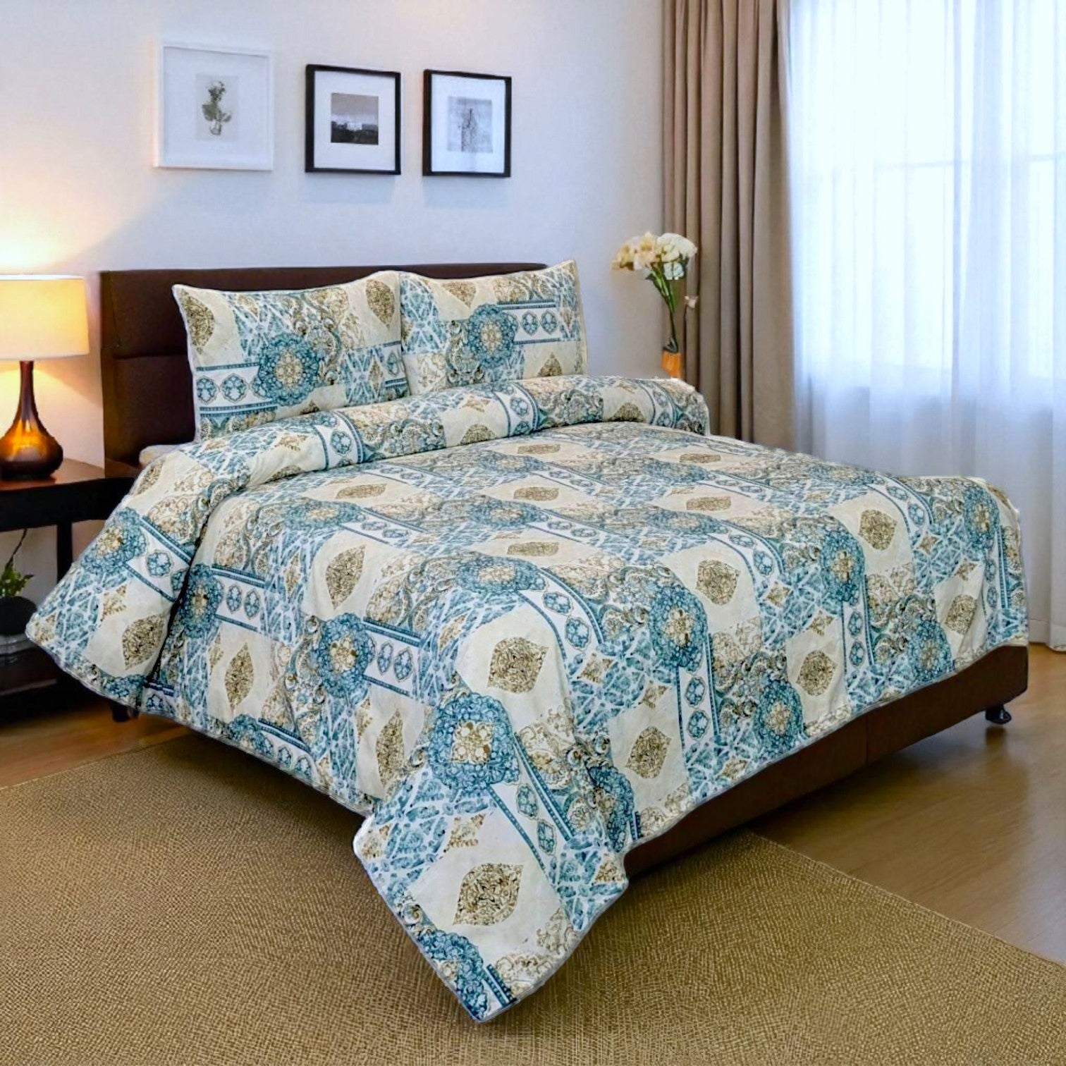 Dekoracy Double Bedsheet 3 pc