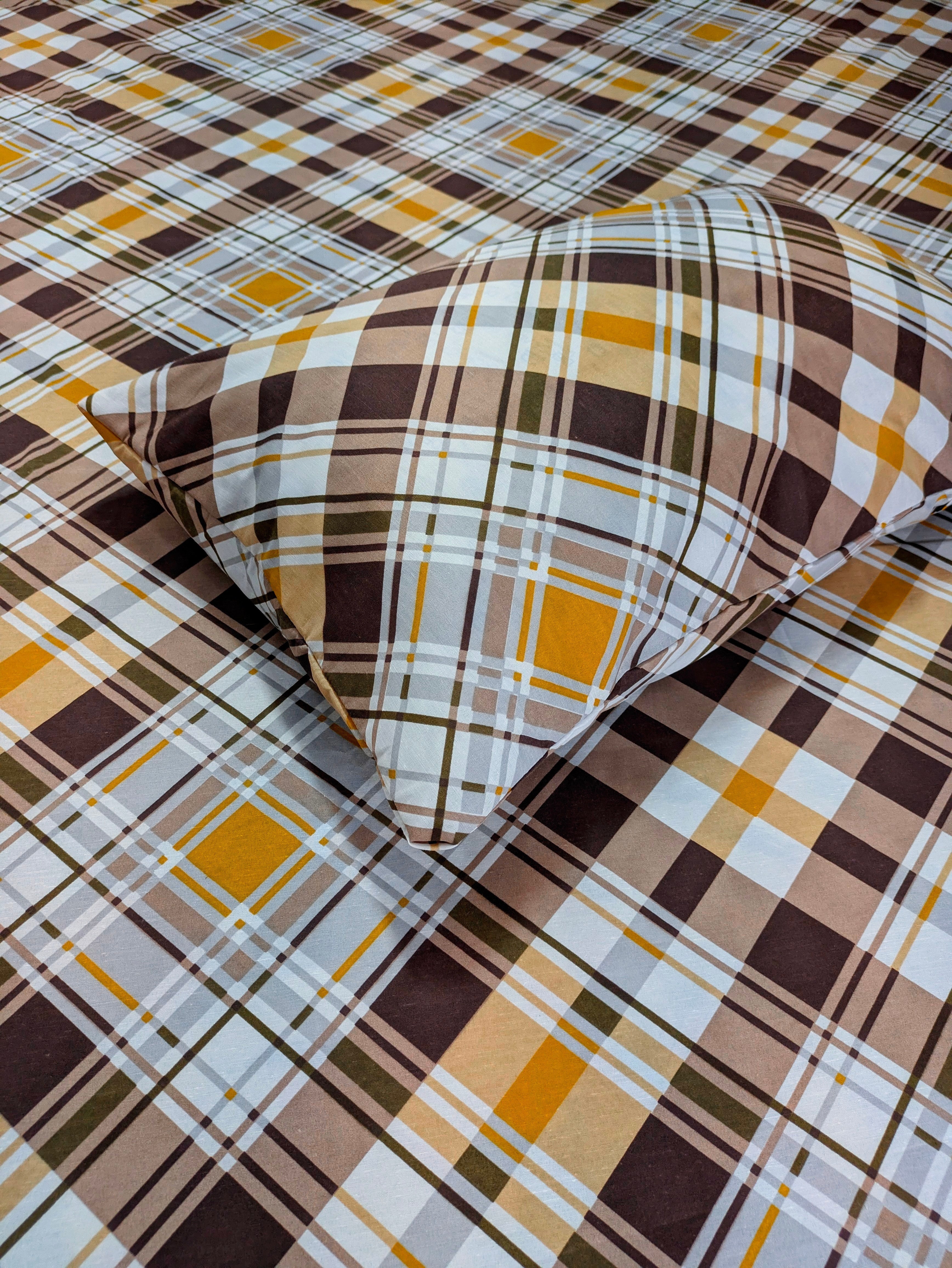 Durable Cotton Fitted Double Bedsheet