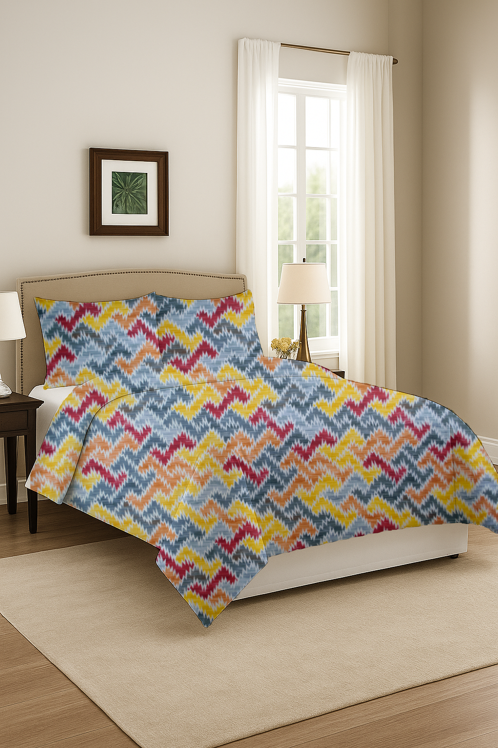 Dekoracy Double Bedsheet 3 pc