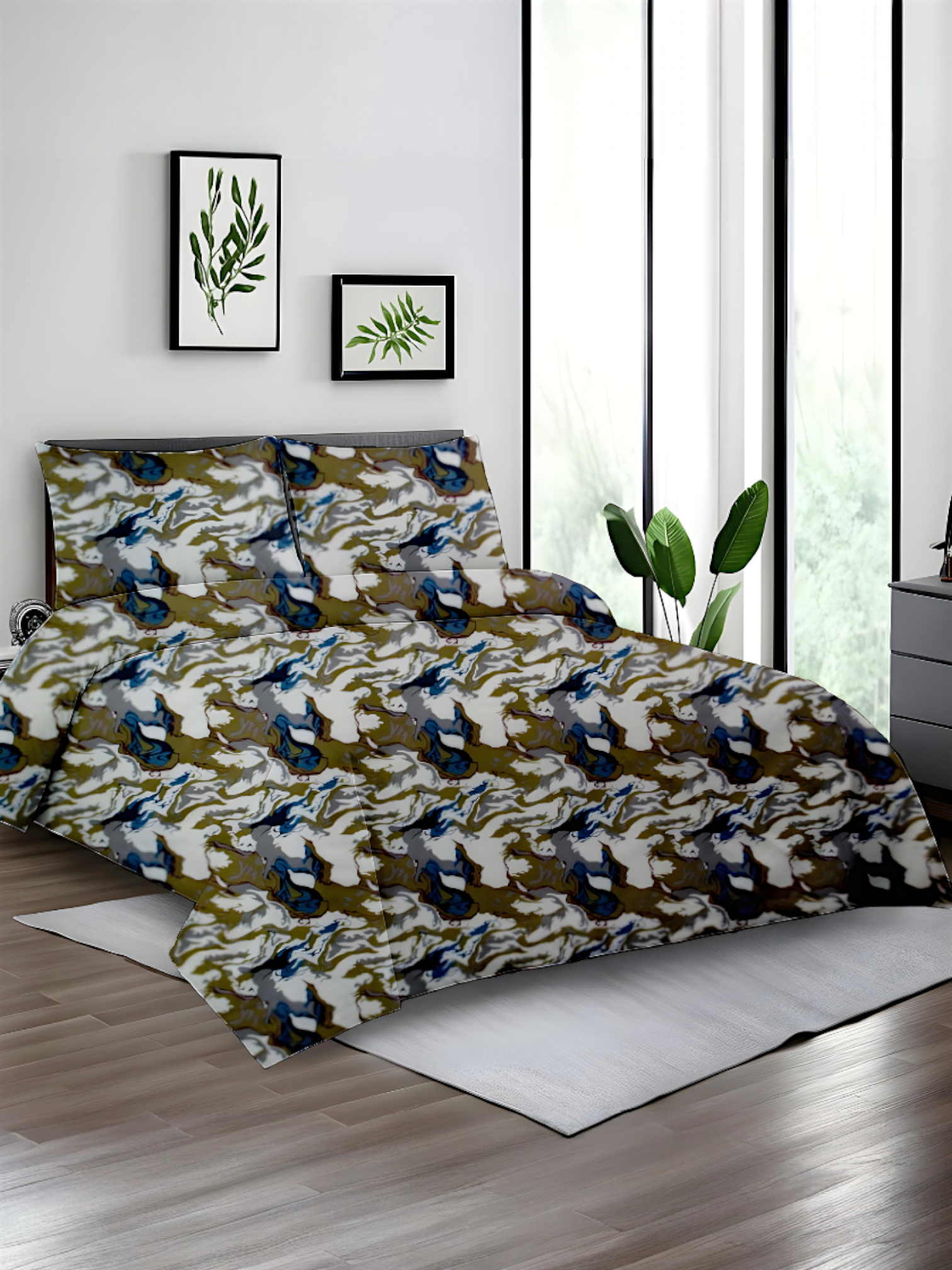 Dekoracy Double Bedsheet 3 pc