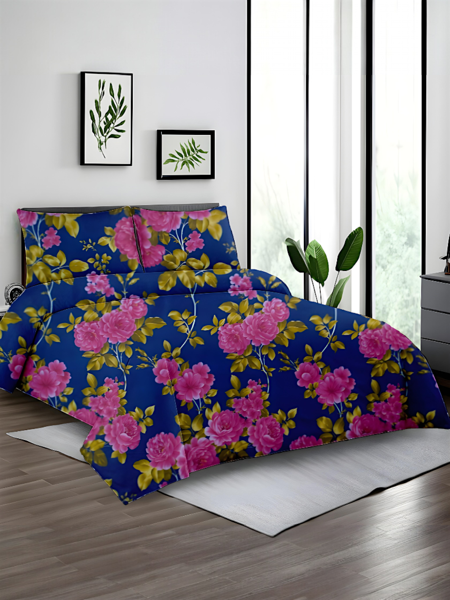 Dekoracy Double Bedsheet 3 pc