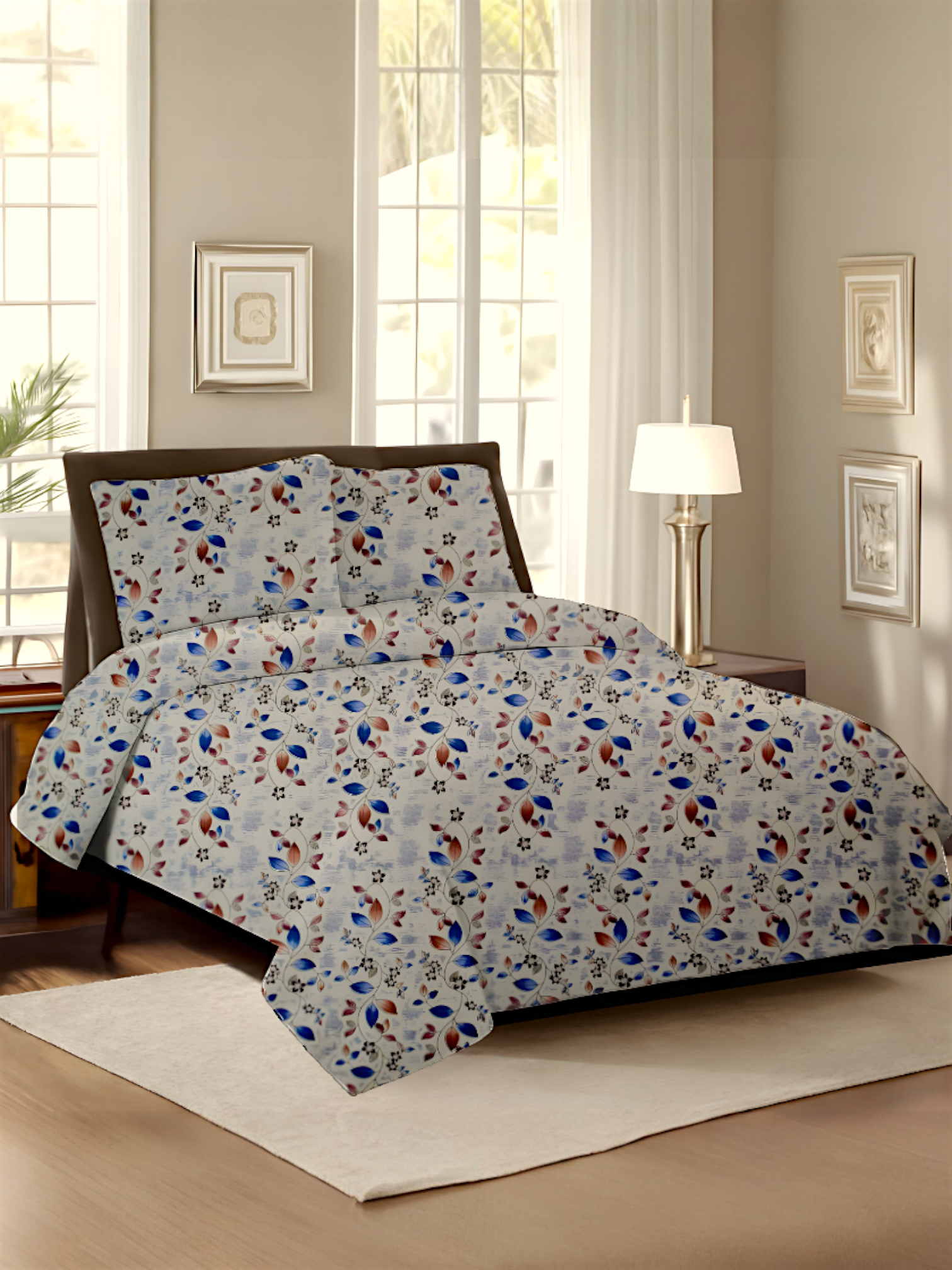 Dekoracy Double Bedsheet 3 pc