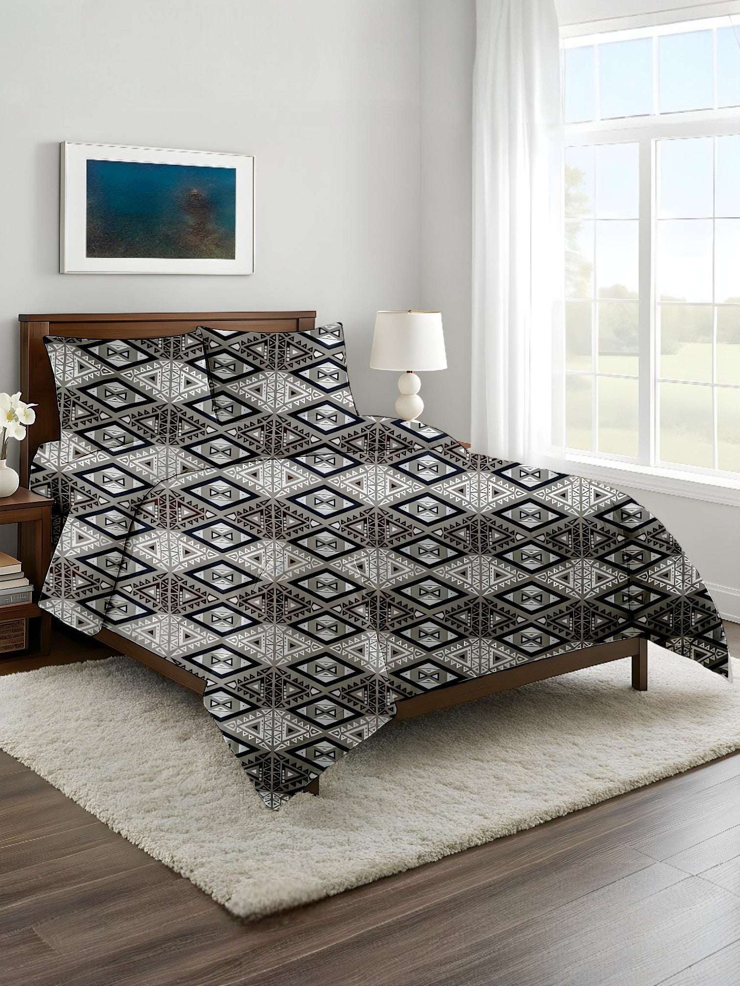 Dekoracy Double Bedsheet 3 pc
