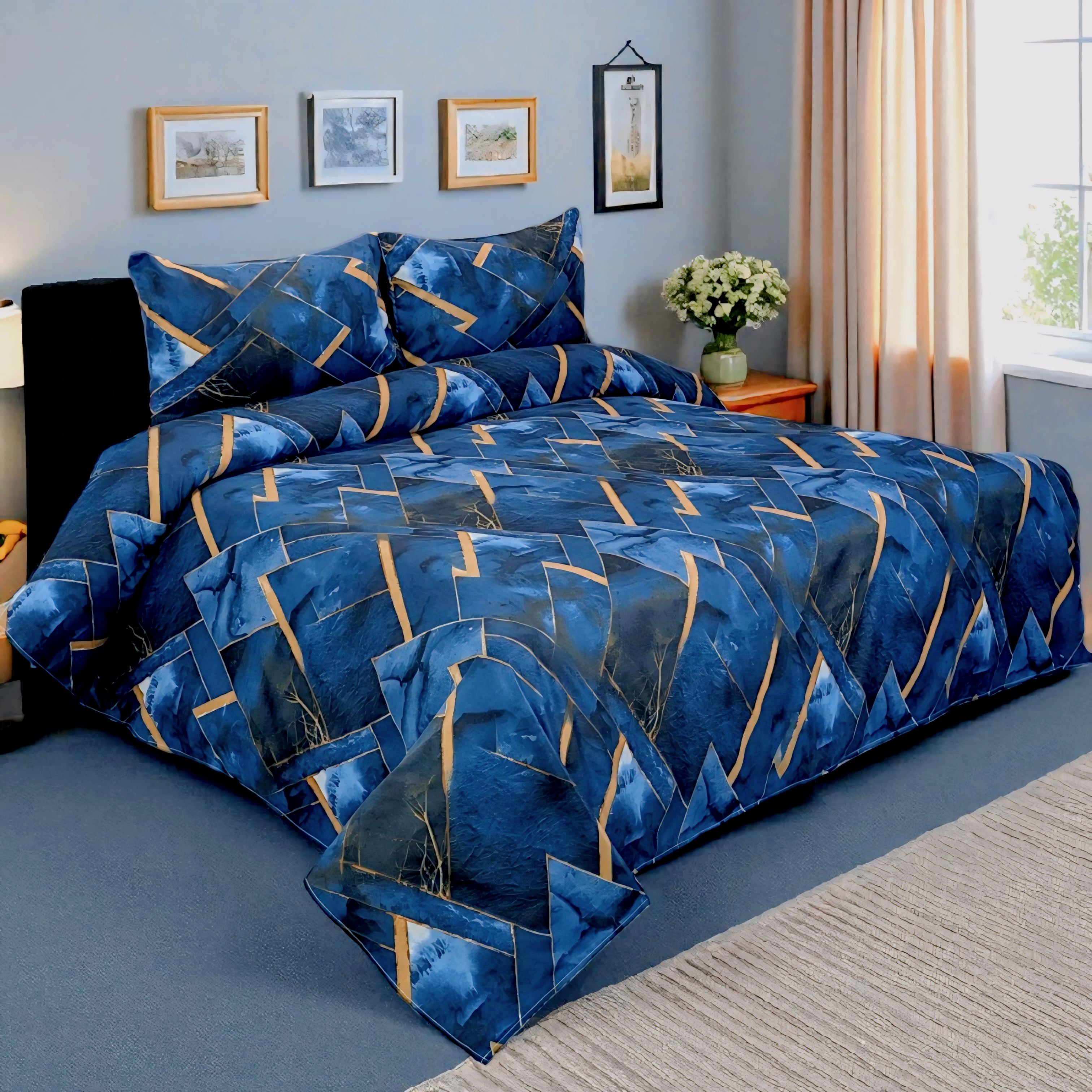Dekoracy Double Bedsheet 3 pc