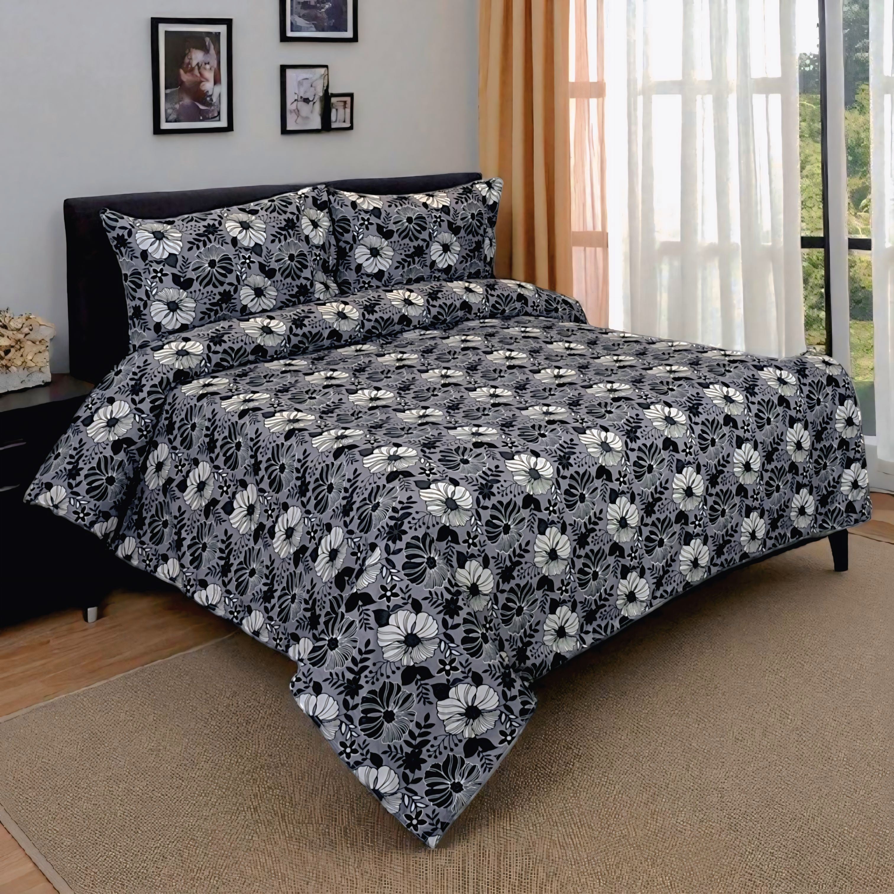 Dekoracy Double Bedsheet 3 pc