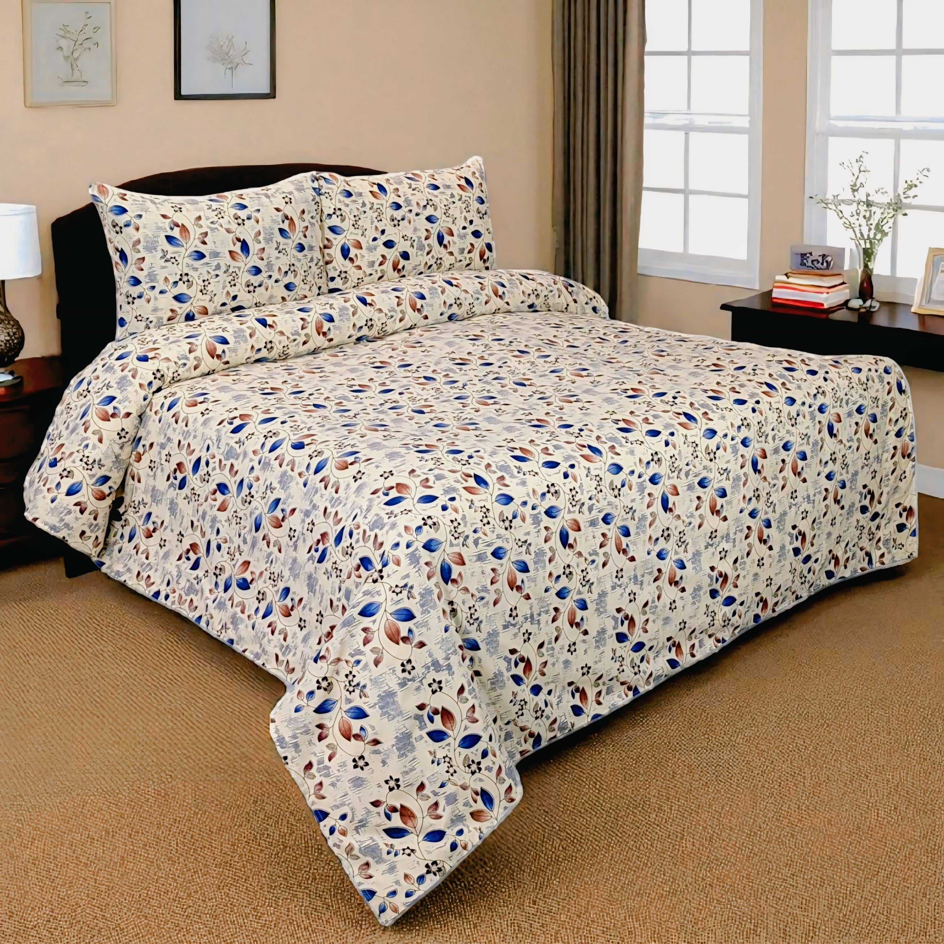 Dekoracy Double Bedsheet 3 pc