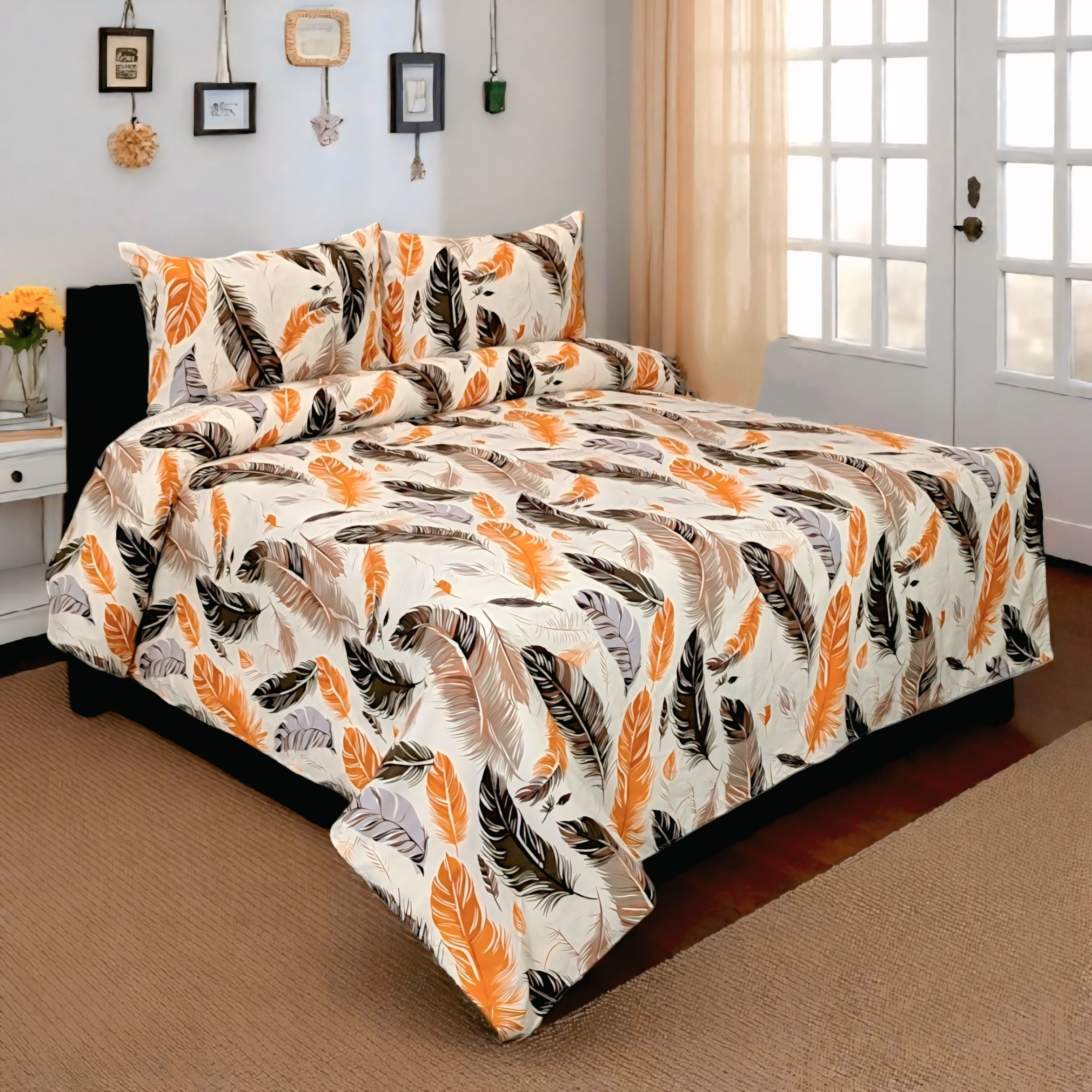 Dekoracy Double Bedsheet 3 pc