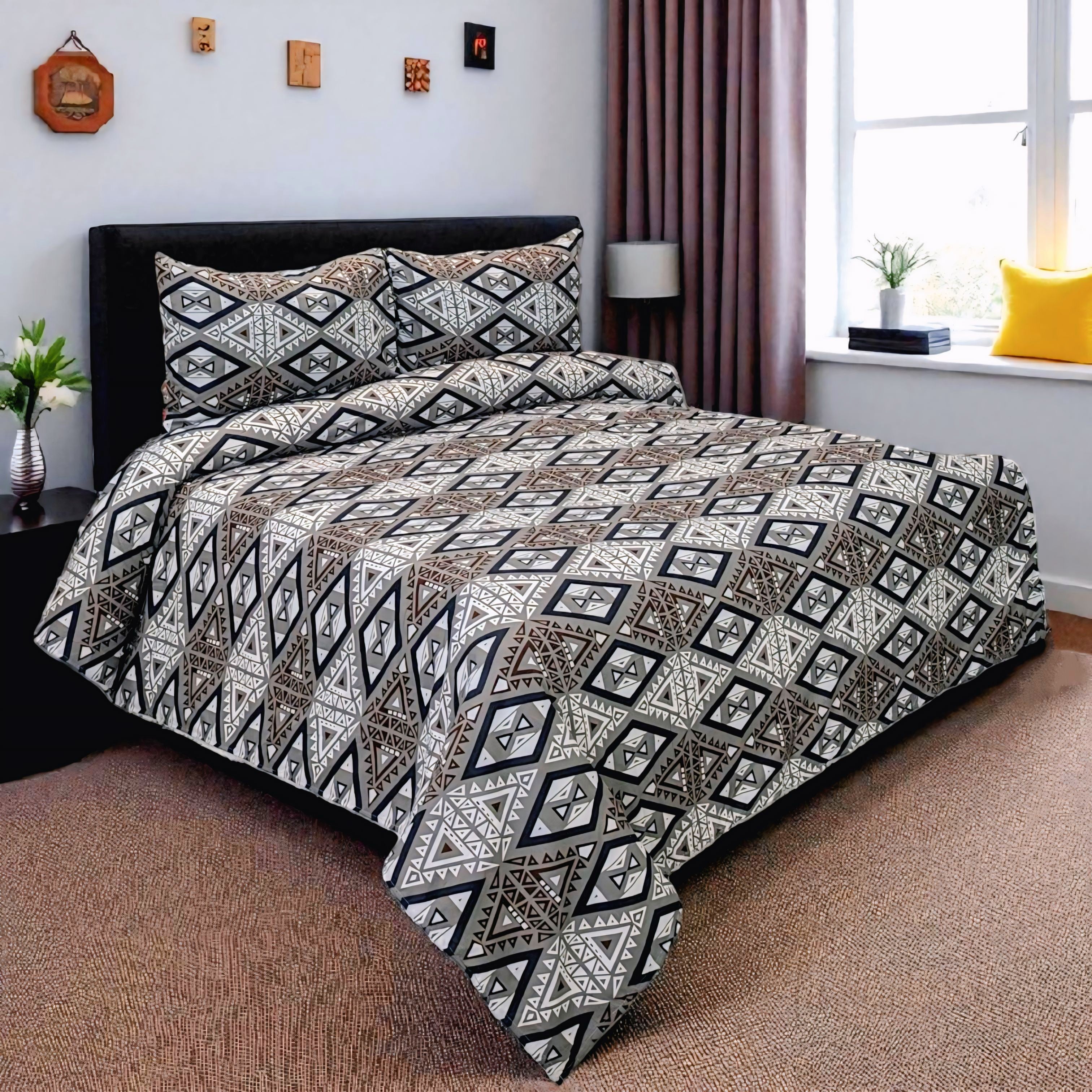Dekoracy Double Bedsheet 3 pc