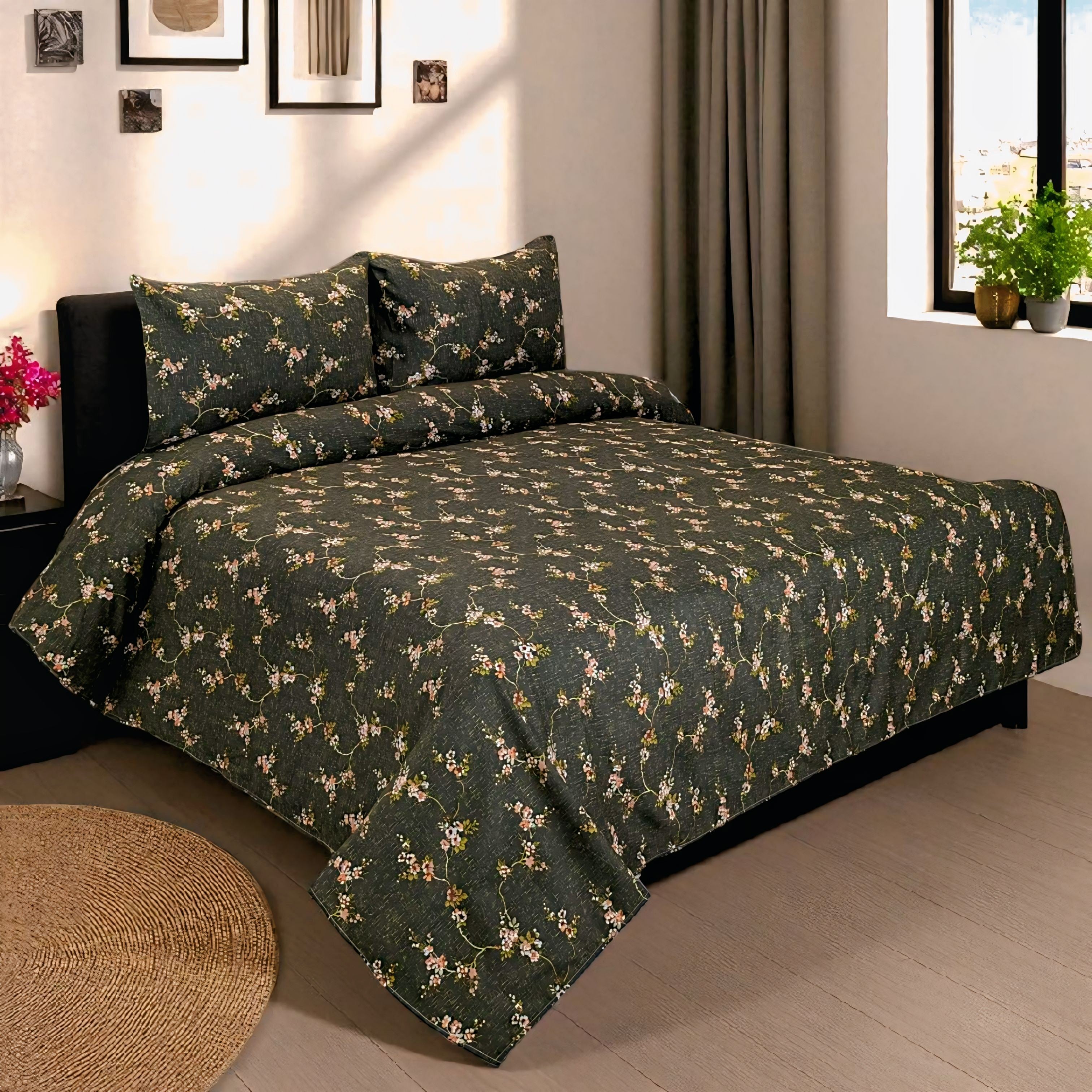 Dekoracy Double Bedsheet 3 pc