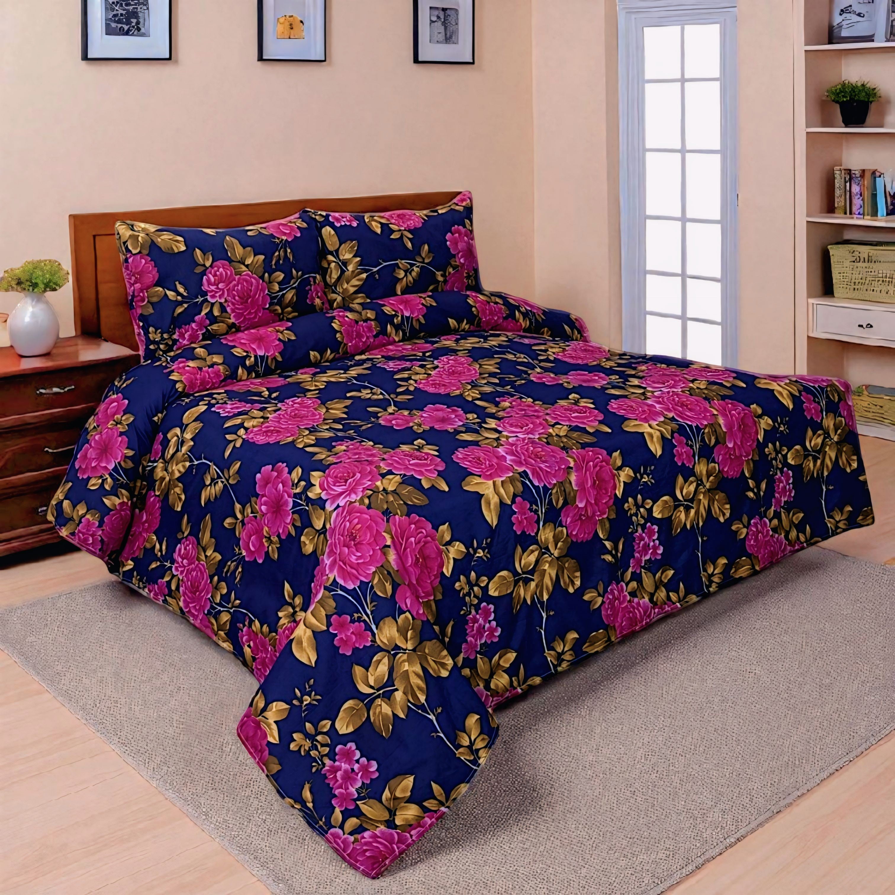 Dekoracy Double Bedsheet 3 pc