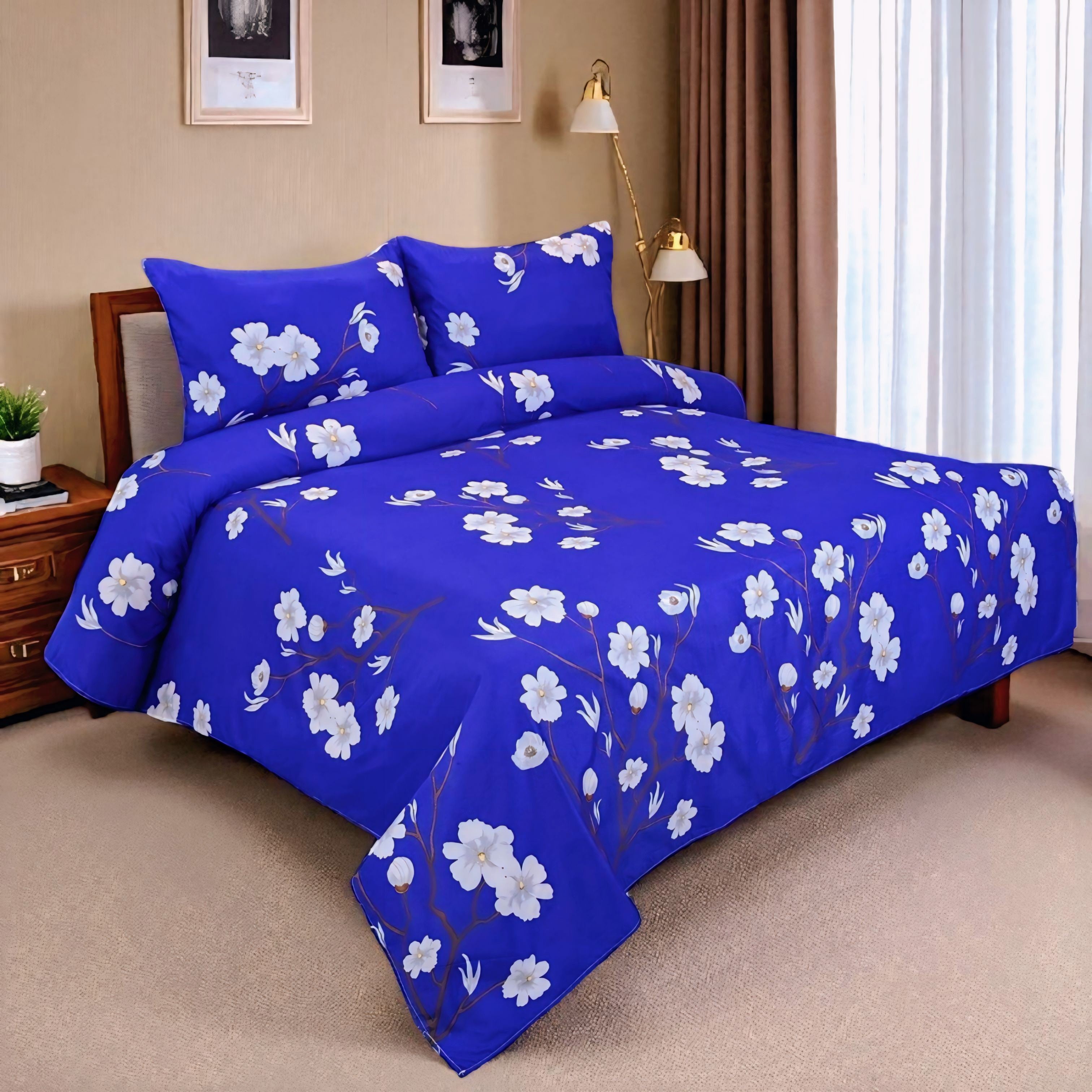 Dekoracy Double Bedsheet 3 pc