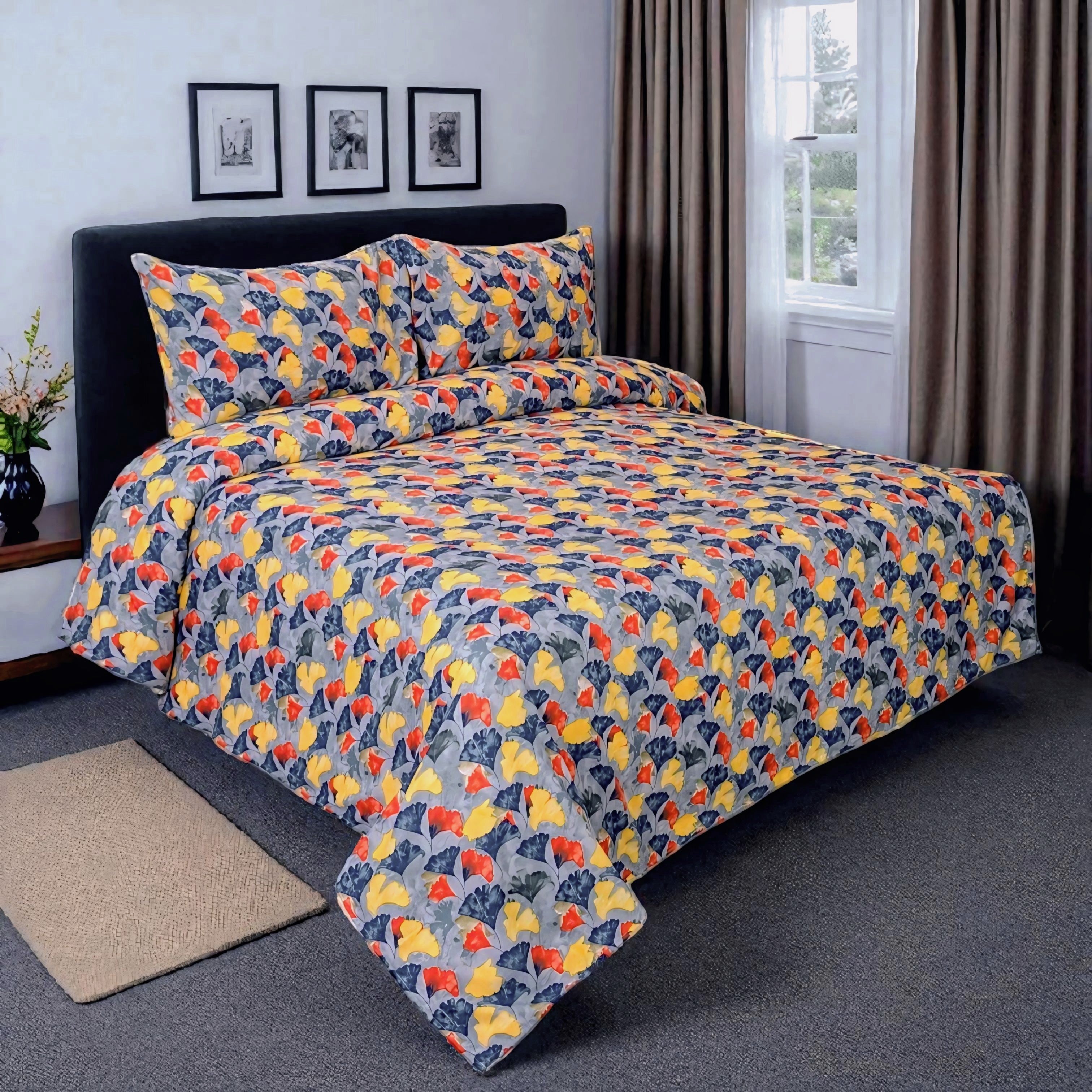 Dekoracy Double Bedsheet 3 pc