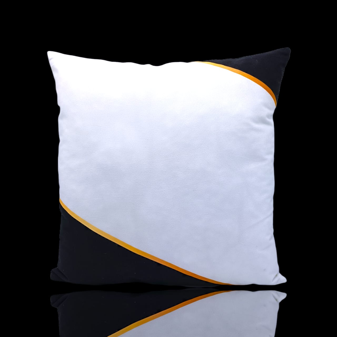 Dekoracy Black & White Velvet  Cushion Cover